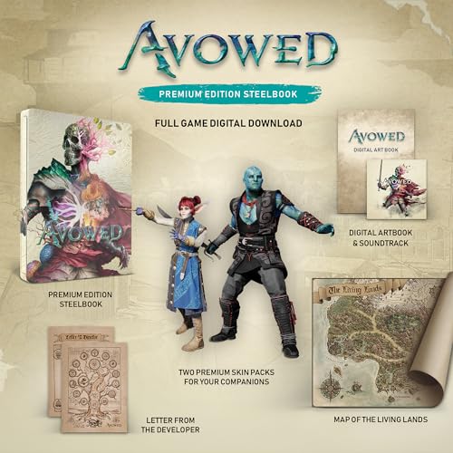 Avowed Premium Edition SteelBook – Xbox Series X|S and PC Digital (Code in Box) Xbox