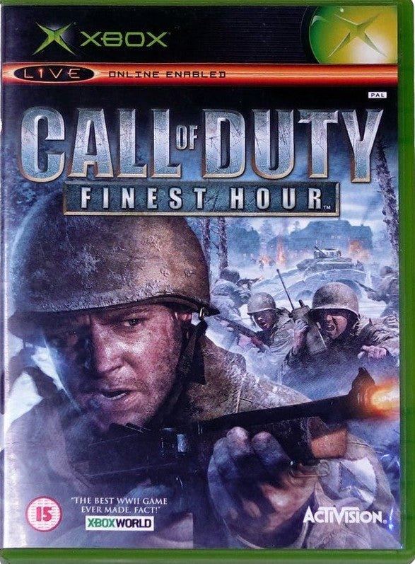 CALL OF DUTY FINEST HOUR XBOX easy video game
