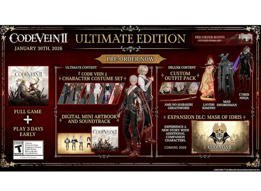 CODE VEIN 2 ULTIMATE PS5 EASY GAMES