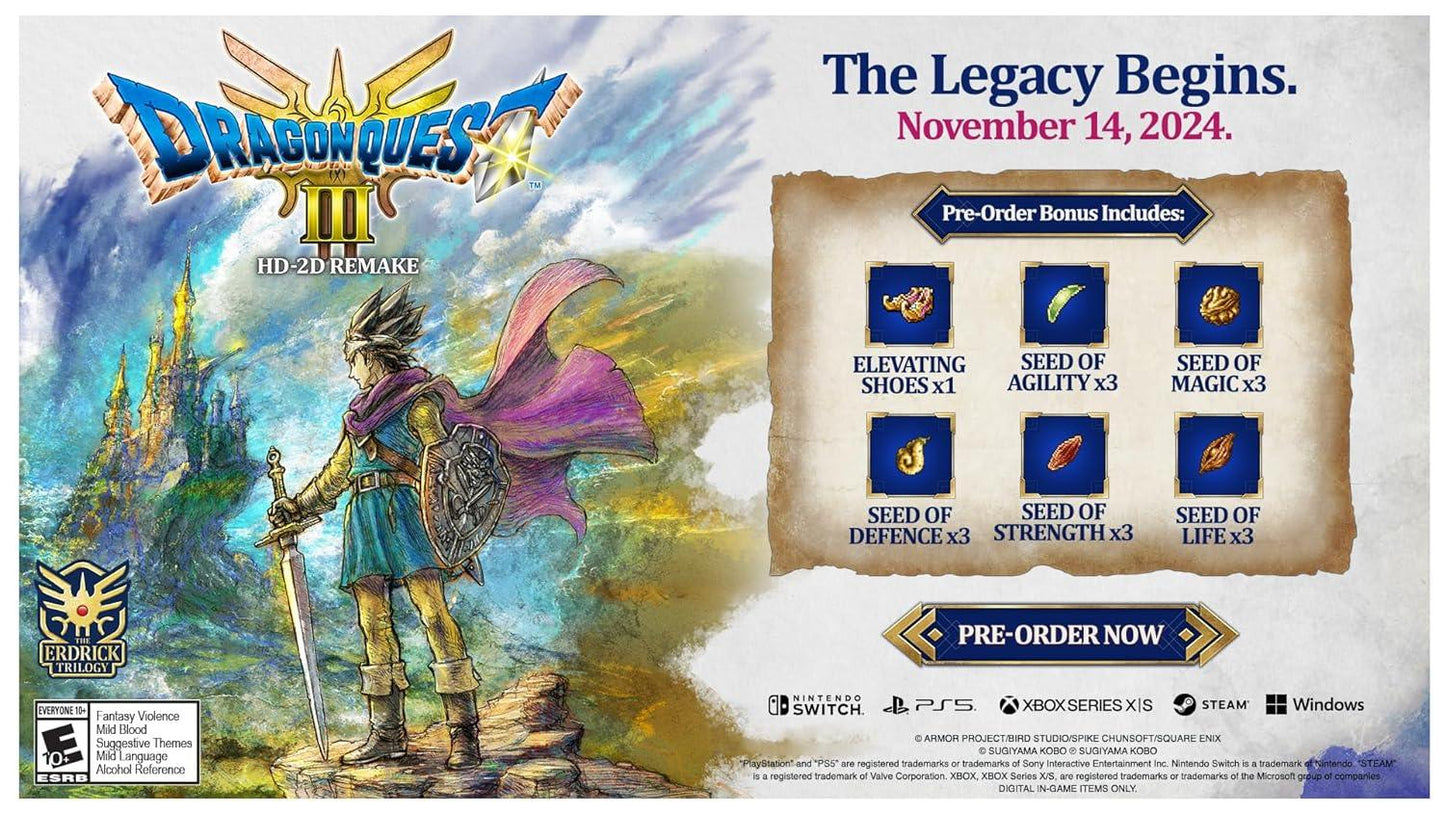 DRAGON QUEST 3 HD-2D REMAKE PS5 easy video game