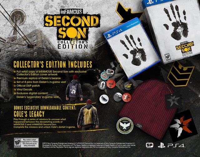INFAMOUS SECOND SON COLLECTORS EDITION PS4
