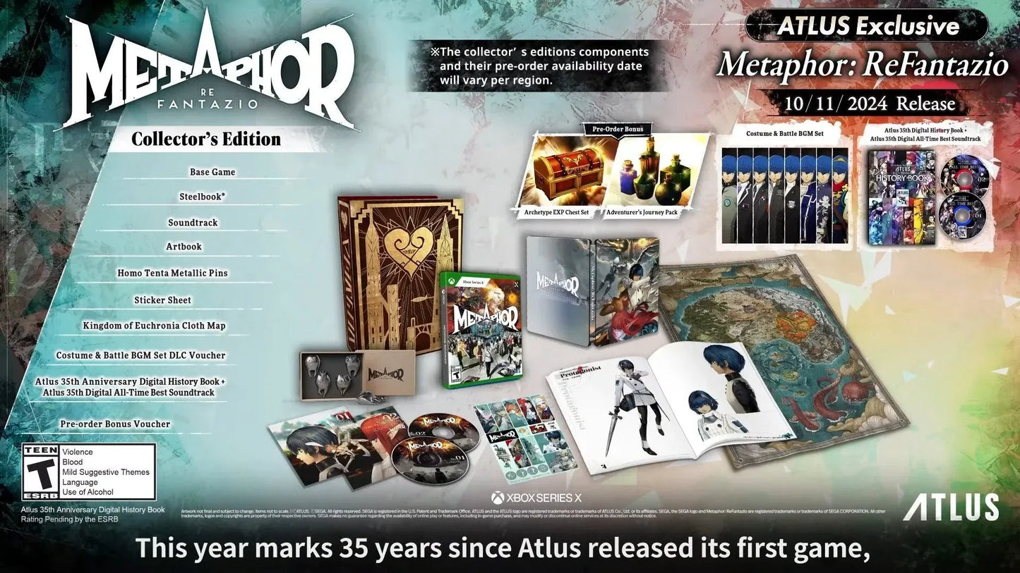 METAPHOR RE FANTAZIO COLLECTOR'S PS5 easy video game