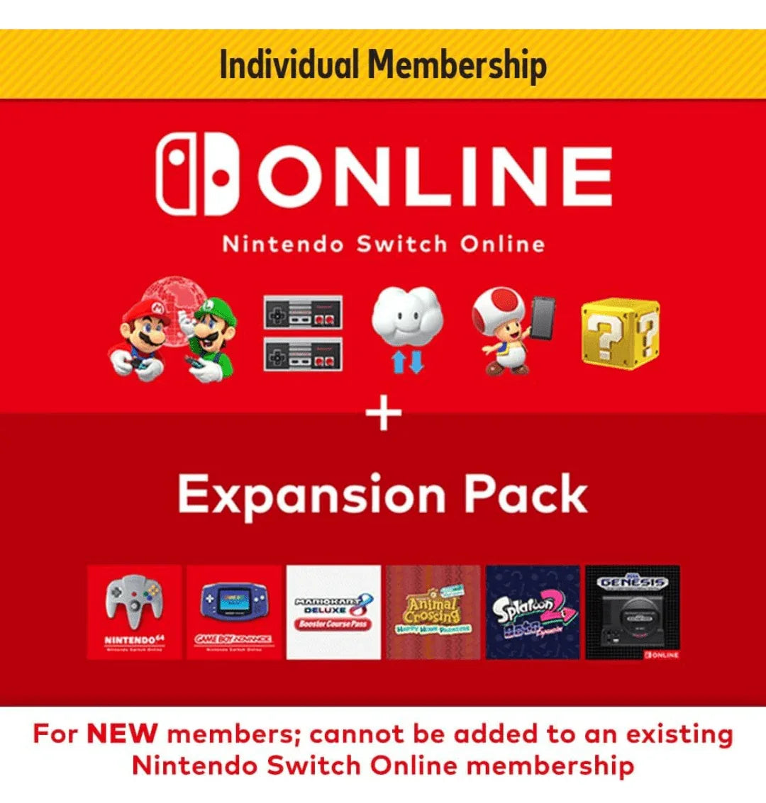 NINTENDO SWITCH ONLINE + EXPANSION EASY GAMES