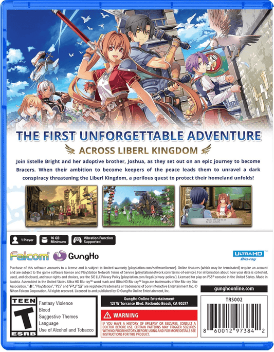 TRAILS IN THE SKY 1ST PS5