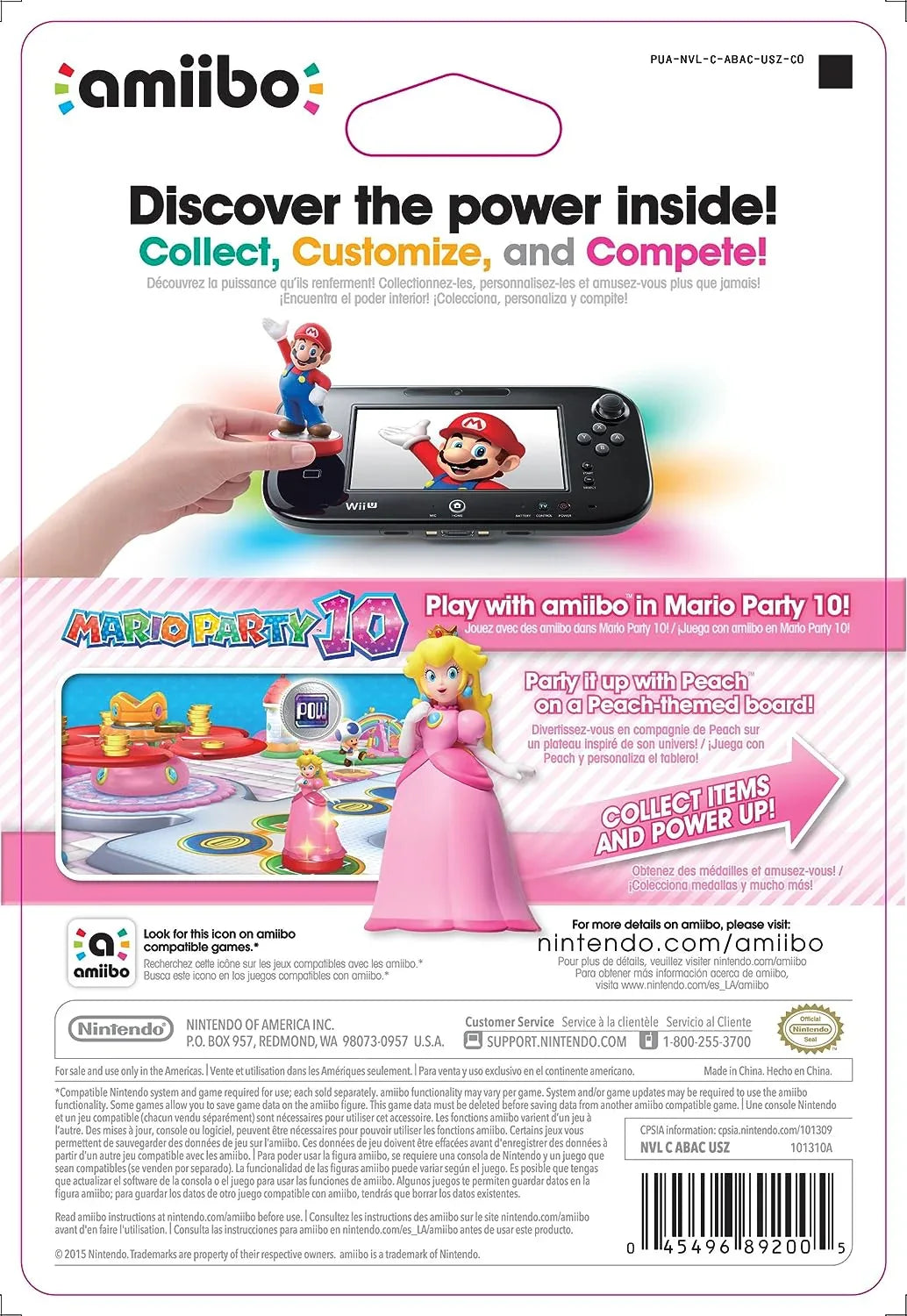 AMIIBO PEACH SUPER MARIO easy video game