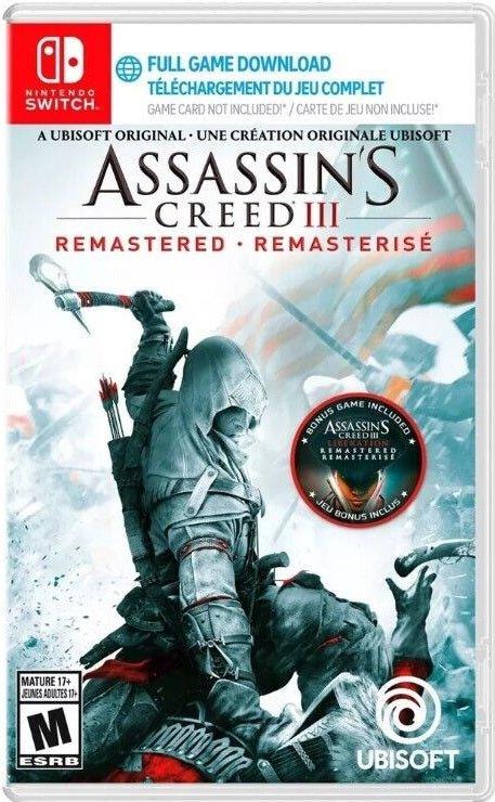 ASSASSINS CREED 3 REMASTERED easy video game