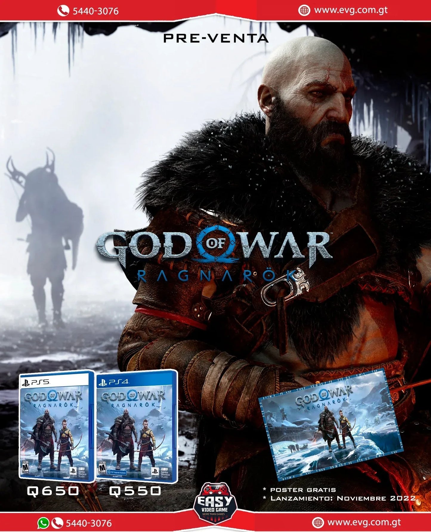 GOD OF WAR RAGNAROK PS5 easy video game
