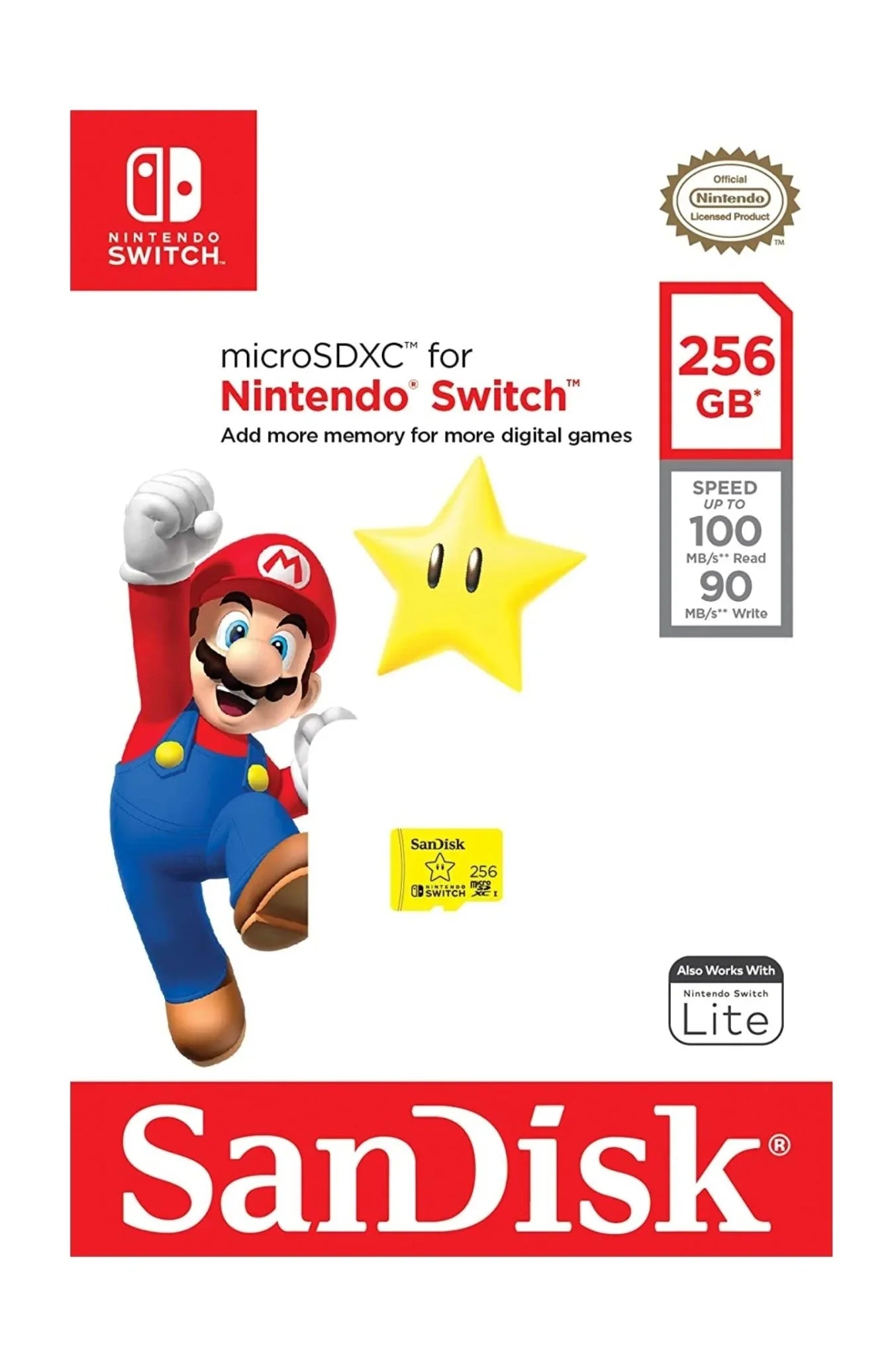 MICRO SDXC 256GB SWITCH Easy Video Game