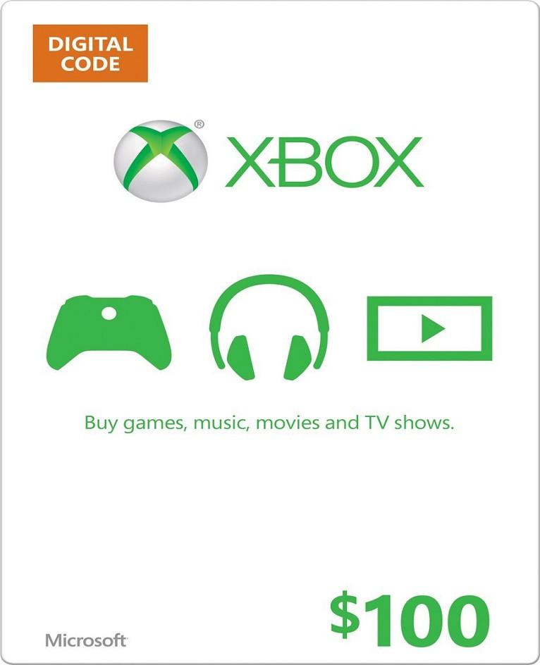 MICROSOFT XBOX GIFT CARD DIGITAL $10 a $100 Xbox360-XboxOne $100