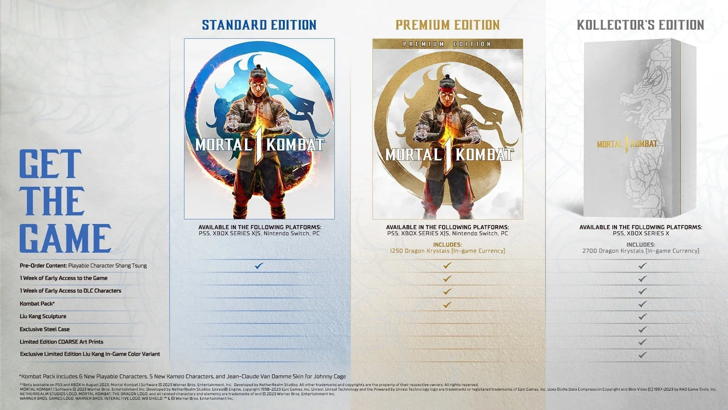 MORTAL KOMBAT 1 XBOX SERIES X easy video game