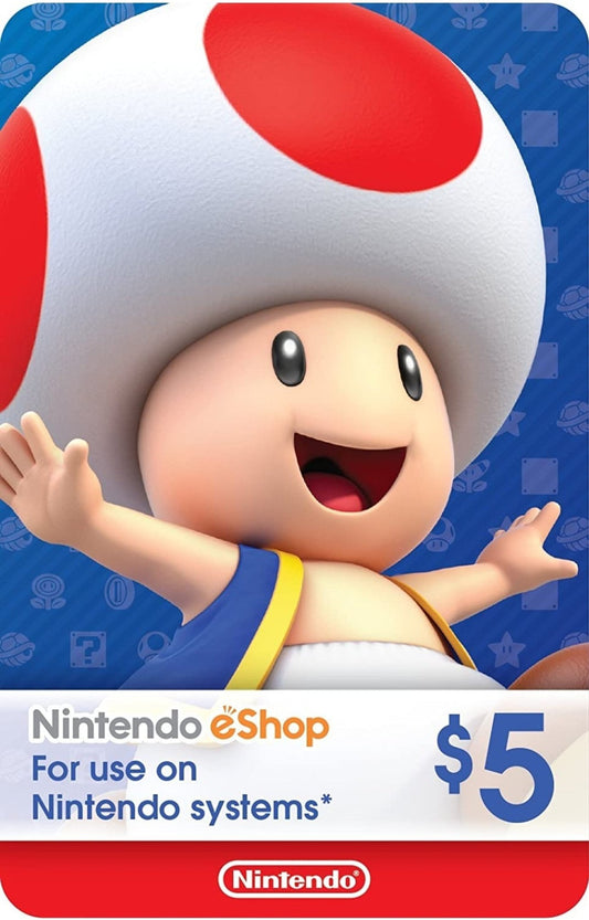 NINTENDO ESHOP CARD CODE $5