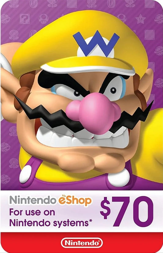 NINTENDO ESHOP CARD CODE $70 Easy Video Game