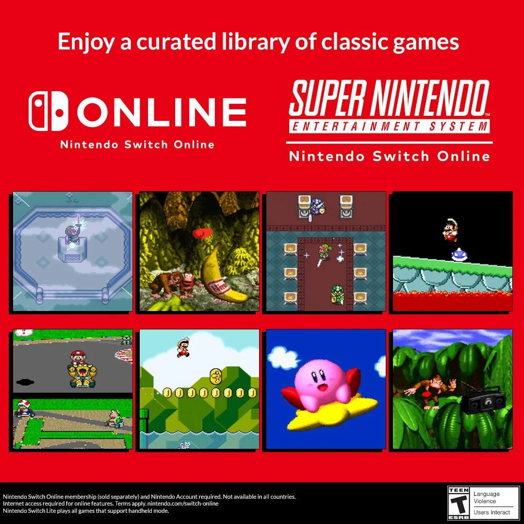 NINTENDO SWITCH ONLINE 3 MESES