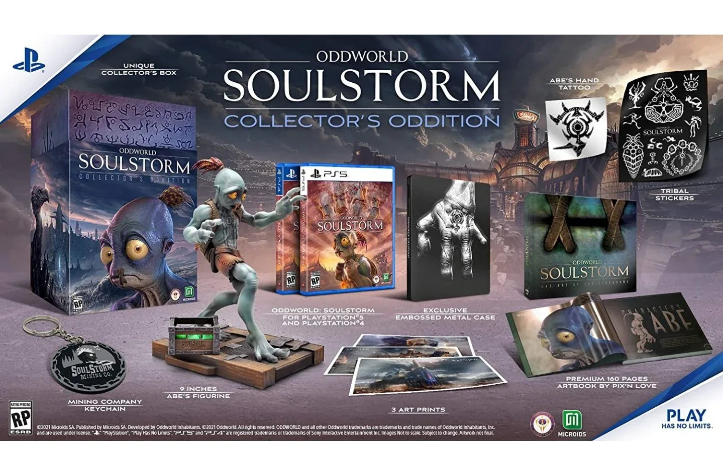 ODDWORLD SOULSTORM COLLECTORS PS4 easy video game