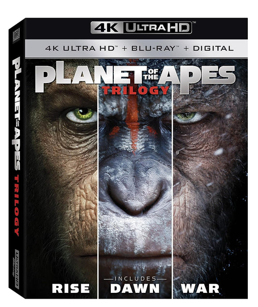 PLANET OF THE APES TRILOGY BLU RAY 4K