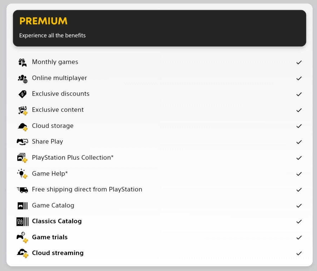 PS PLUS PREMIUM 12 MESES