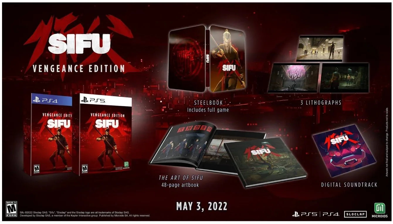 SIFU + LIBRO DE ARTE + STEELBOOK PS5 easy video game