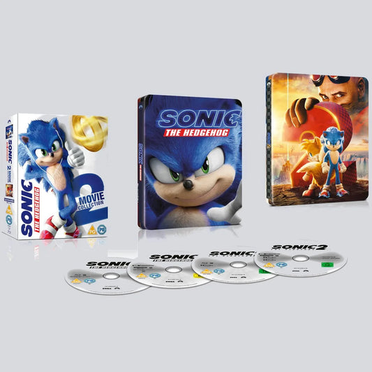SONIC THE HEDGEHOG 1+2 4K BLU-RAY easy games
