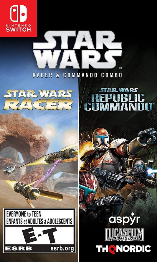 STAR WARS RACER & COMANDO COMBO SWITCH easy video game