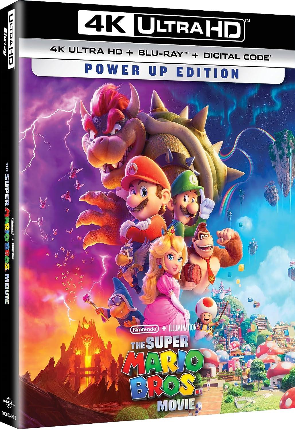 SUPER MARIO BROS MOVIE BLU RAY 4K easy video game