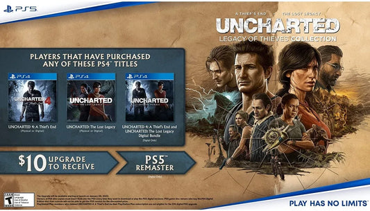 UNCHARTED LEGACY OF THIEVES PS5 easy video game