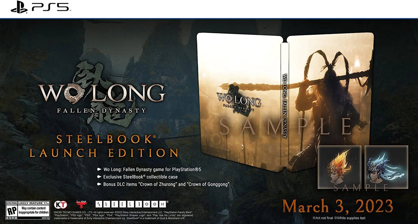 WO LONG FALLEN DINASTY + STEELBOOK PS5