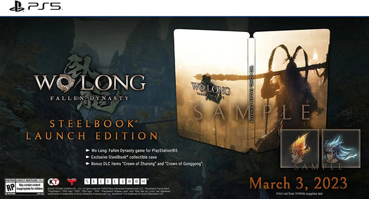 WO LONG FALLEN DINASTY + STEELBOOK PS5 easy video game
