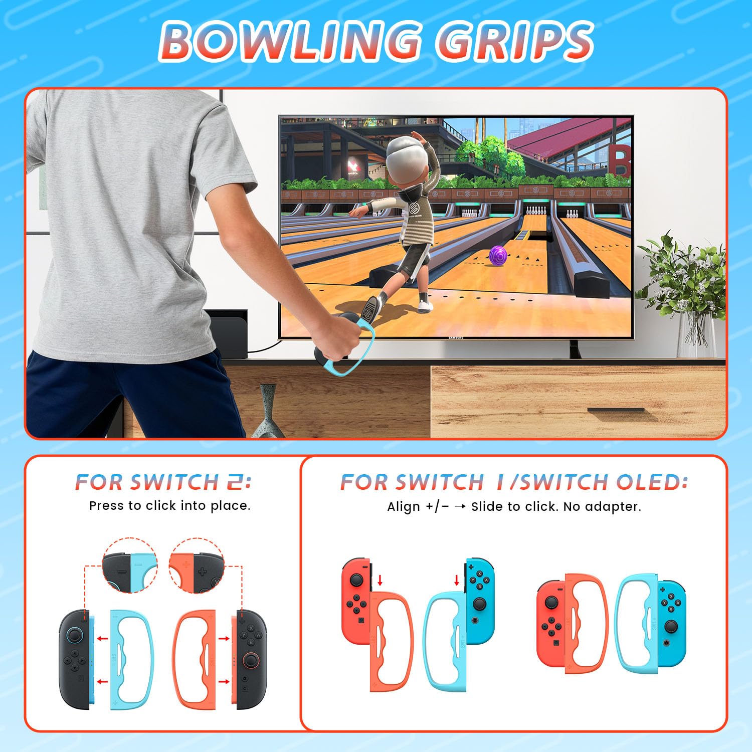 12-in-1 Switch Sports Accessories Bundle for Switch 1/2/OLED CODOGOY