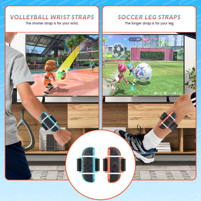 12-in-1 Switch Sports Accessories Bundle for Switch 1/2/OLED CODOGOY