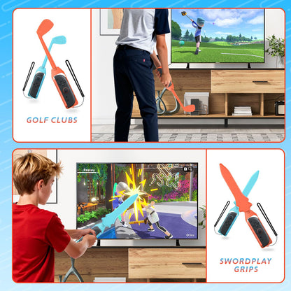 12-in-1 Switch Sports Accessories Bundle for Switch 1/2/OLED CODOGOY