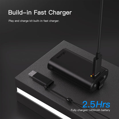 2 Pack Xbox Rechargeable Battery Pack, Xbox Series X Play & Charge Kit 1400mAh - EASY GAMES