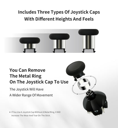 GuliKit 720° Adjustable Tension TMR Magnetic Joystick Replacement Kit, for PS5 DualSense/DualSense Edge