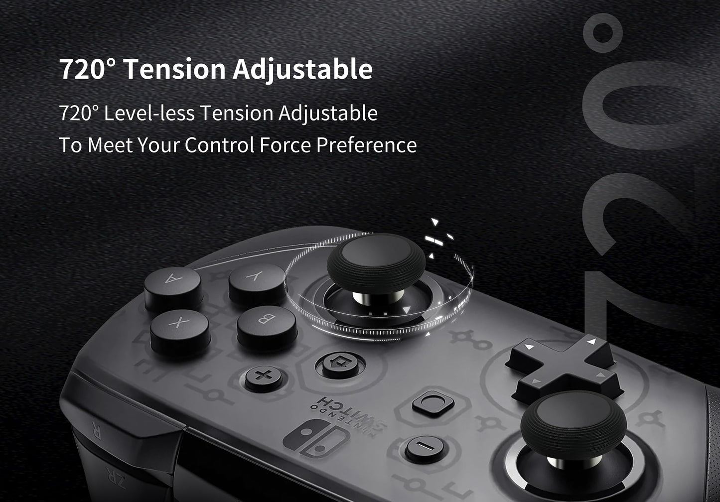 GuliKit 720° Adjustable Tension TMR Magnetic Joystick Replacement Kit, for PS5 DualSense/DualSense Edge