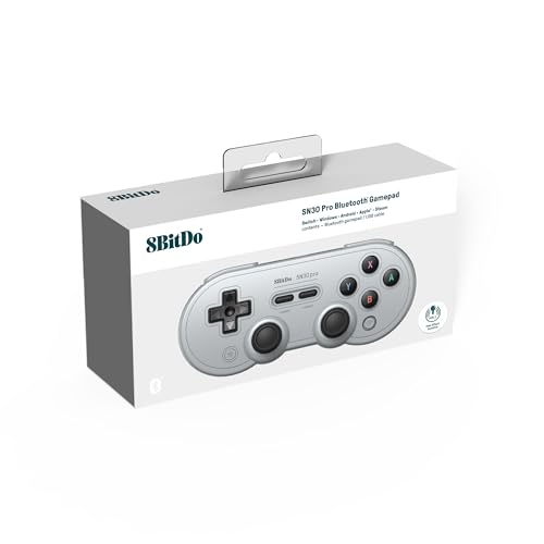 8BitDo SN30 Pro Bluetooth Controller, Hall Effect Joystick Update, Compatible with Switch - EASY GAMES