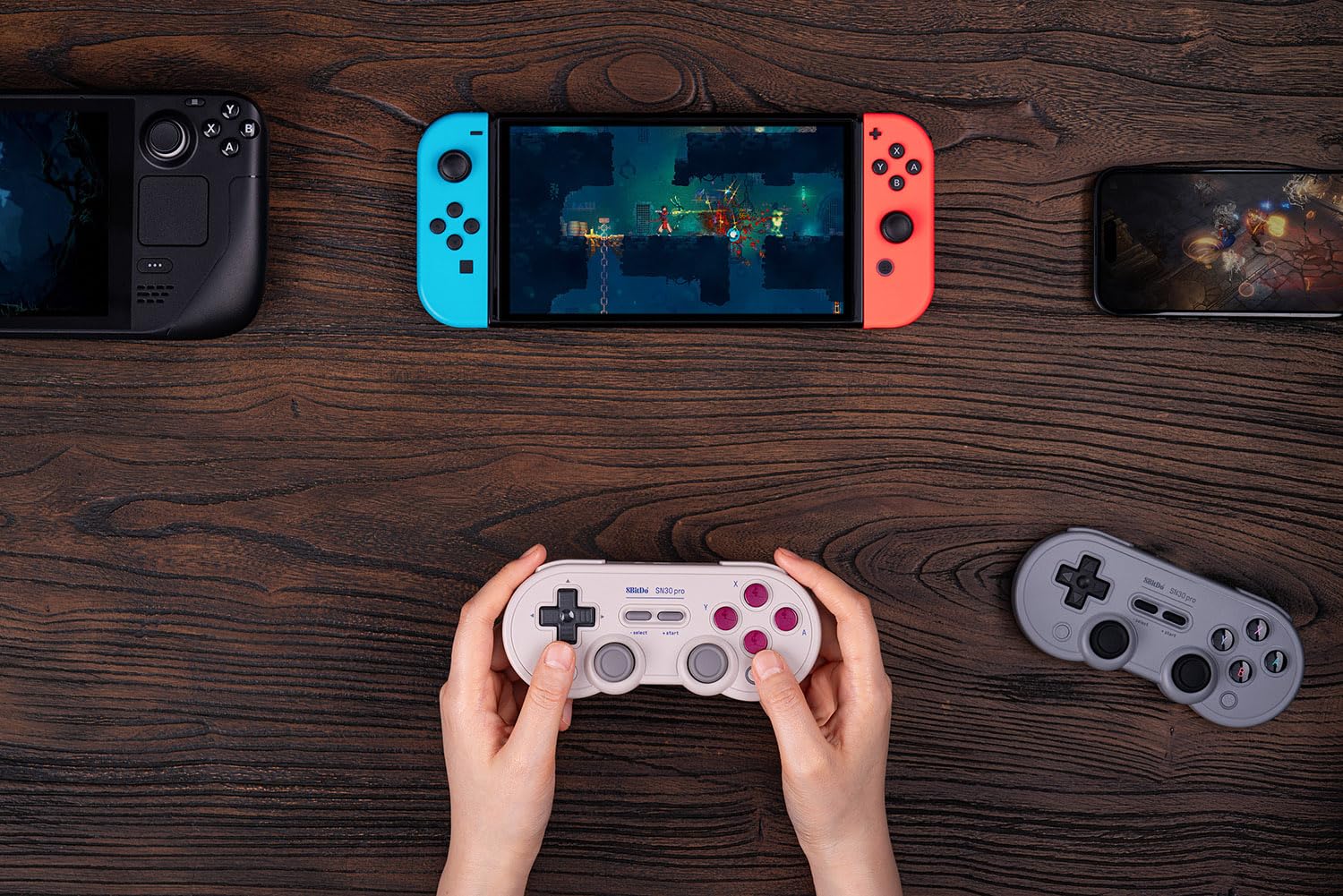8BitDo SN30 Pro Bluetooth Controller, Hall Effect Joystick Update, Compatible with Switch - EASY GAMES