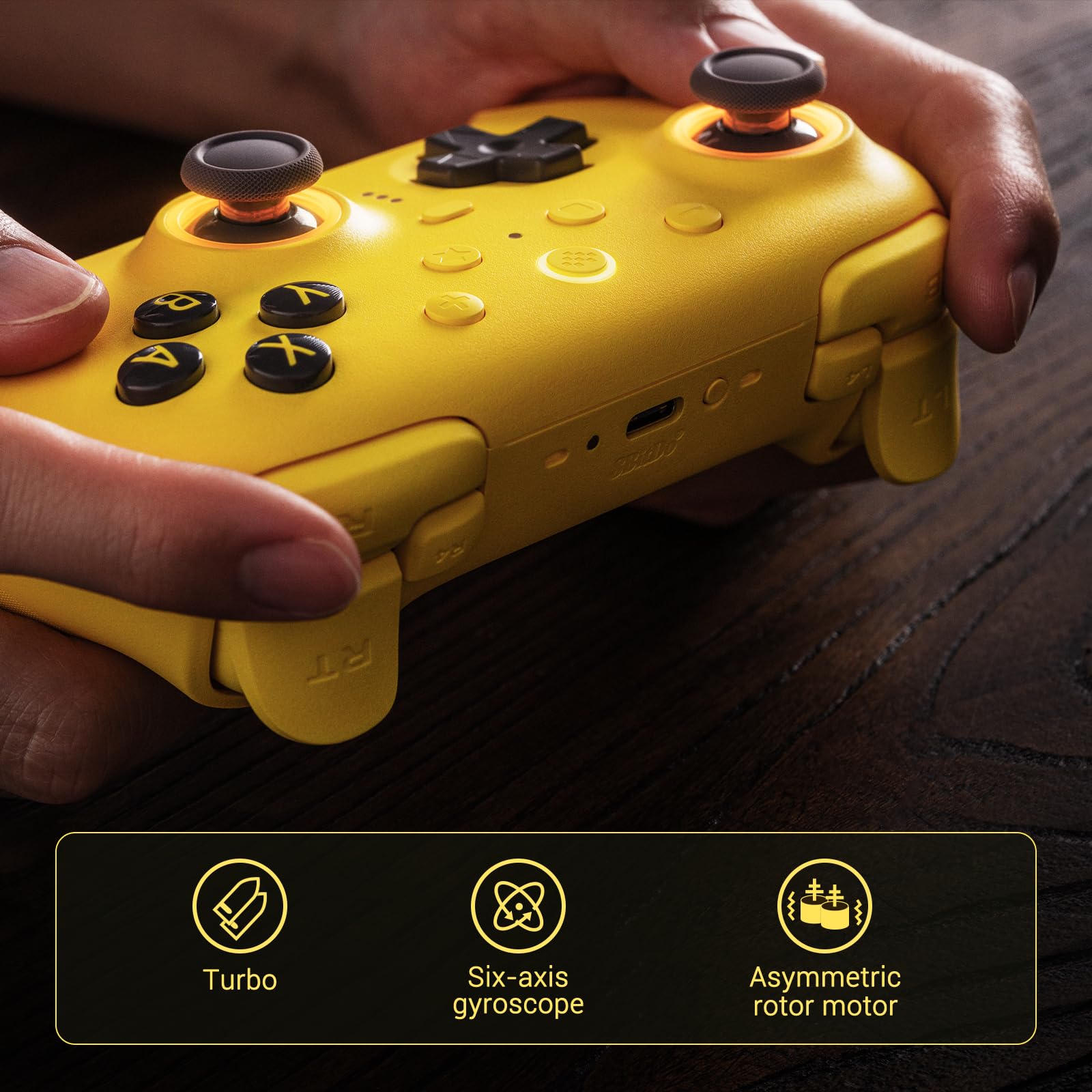 8BitDo Ultimate 2 Bluetooth Controller for Switch 1 y 2 AKNES