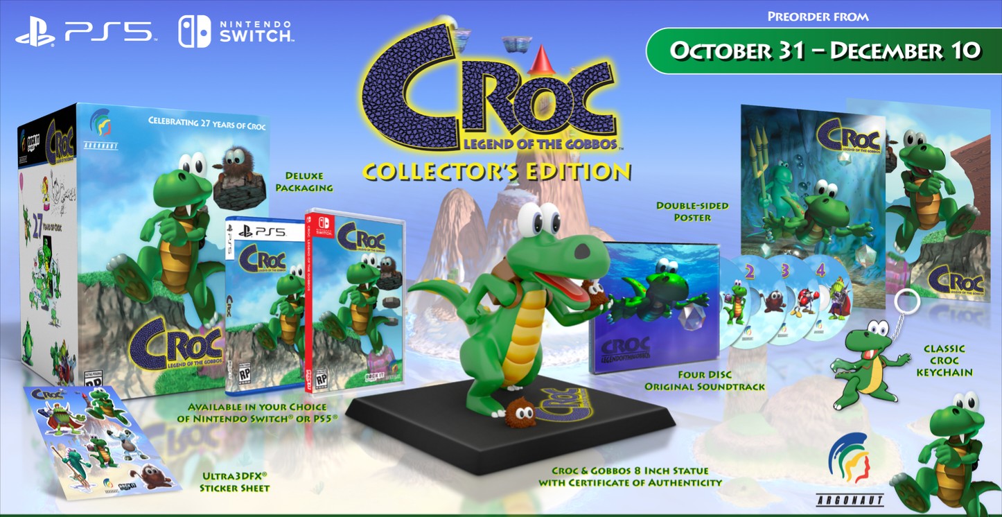 CROC LEGEND OF THE GOBBOS COLLECTOR'S🤩