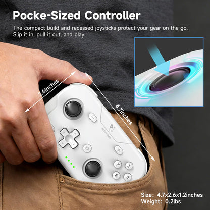 AceGamer 2 Pack Wireless Pocket Controller for Nintendo Switch/Switch 2 AceGamer