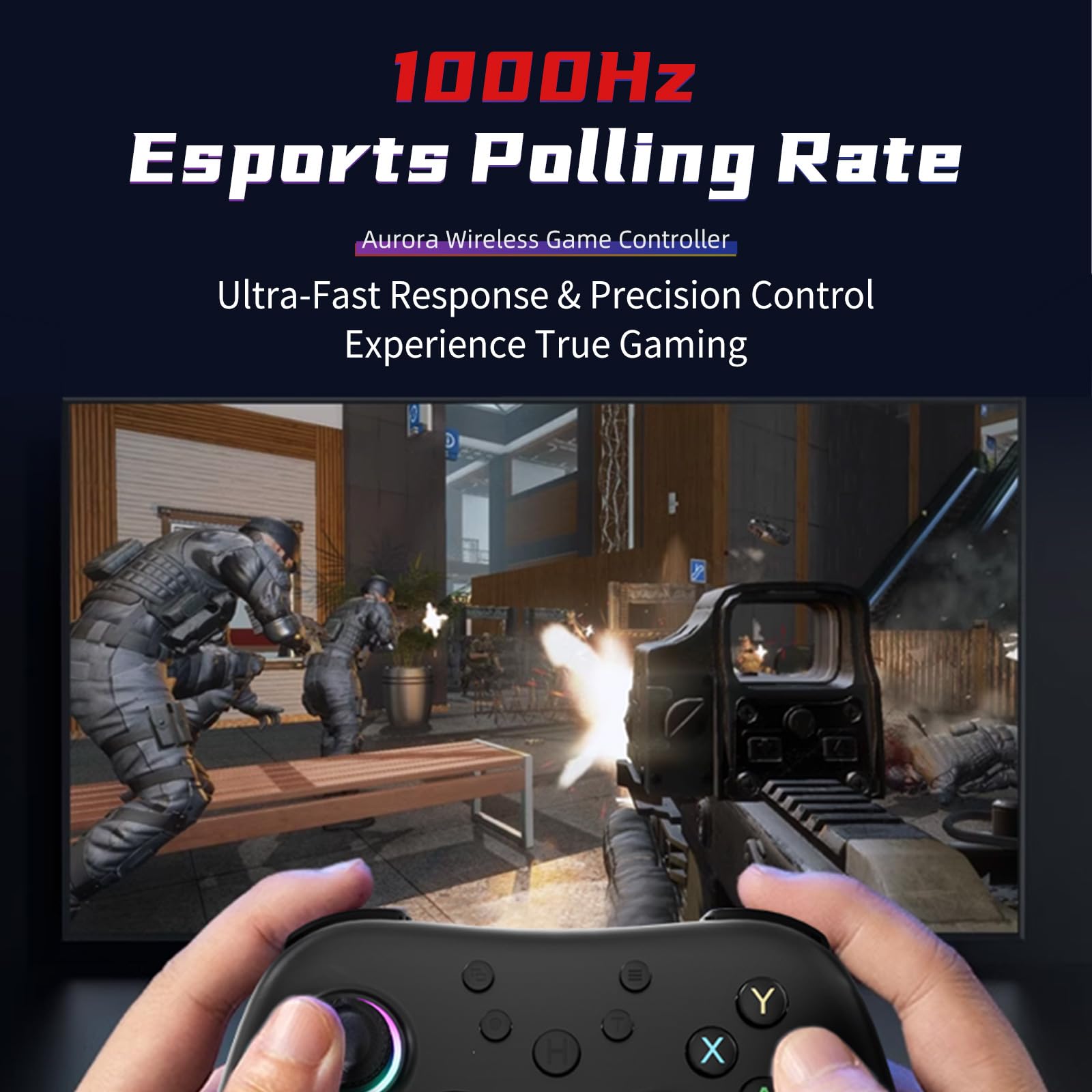 AceGamer Aurora II Wireless Bluetooth Controller PC/Android/iOS/Switch 1 y 2 AceGamer