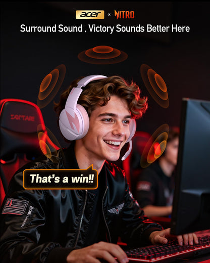 acer Wireless Gaming Headset, PS5 Headset with 2.4GHz for Ps5, Ps4, PC, Switch, Bluetooth Acer