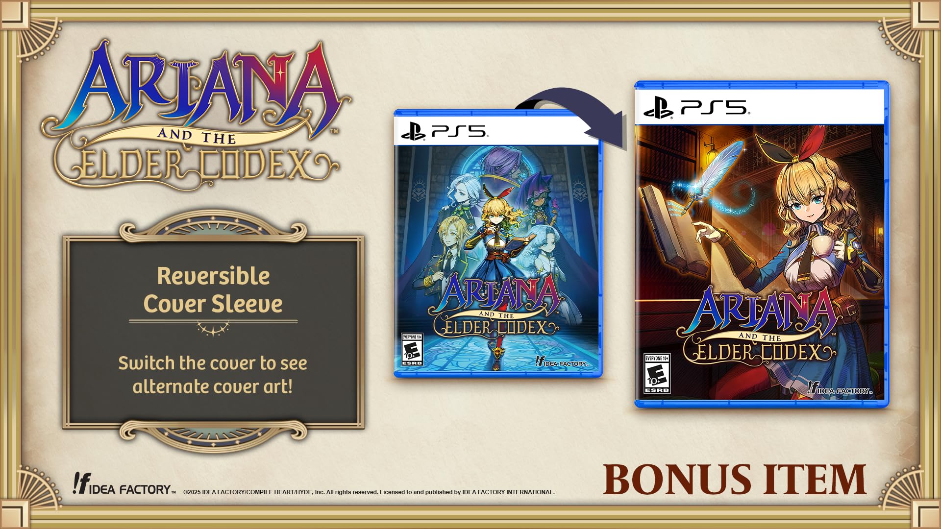 Ariana and the Elder Codex - PlayStation 5 Idea Factory