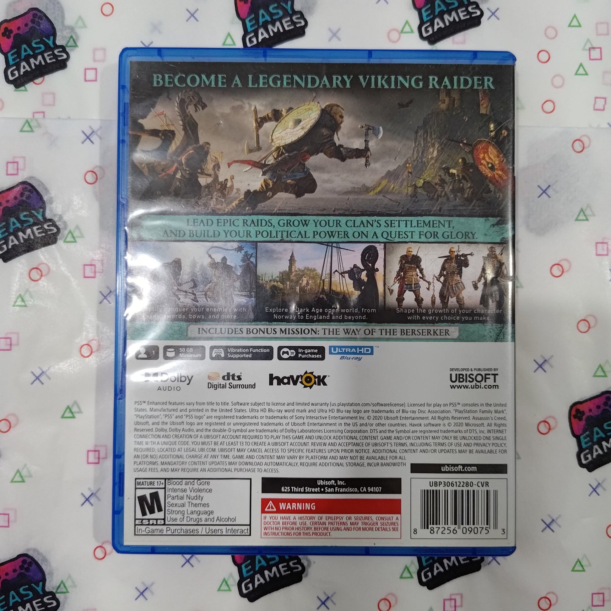 ASSASSIN'S CREED VALHALLA PS5 EASY GAMES