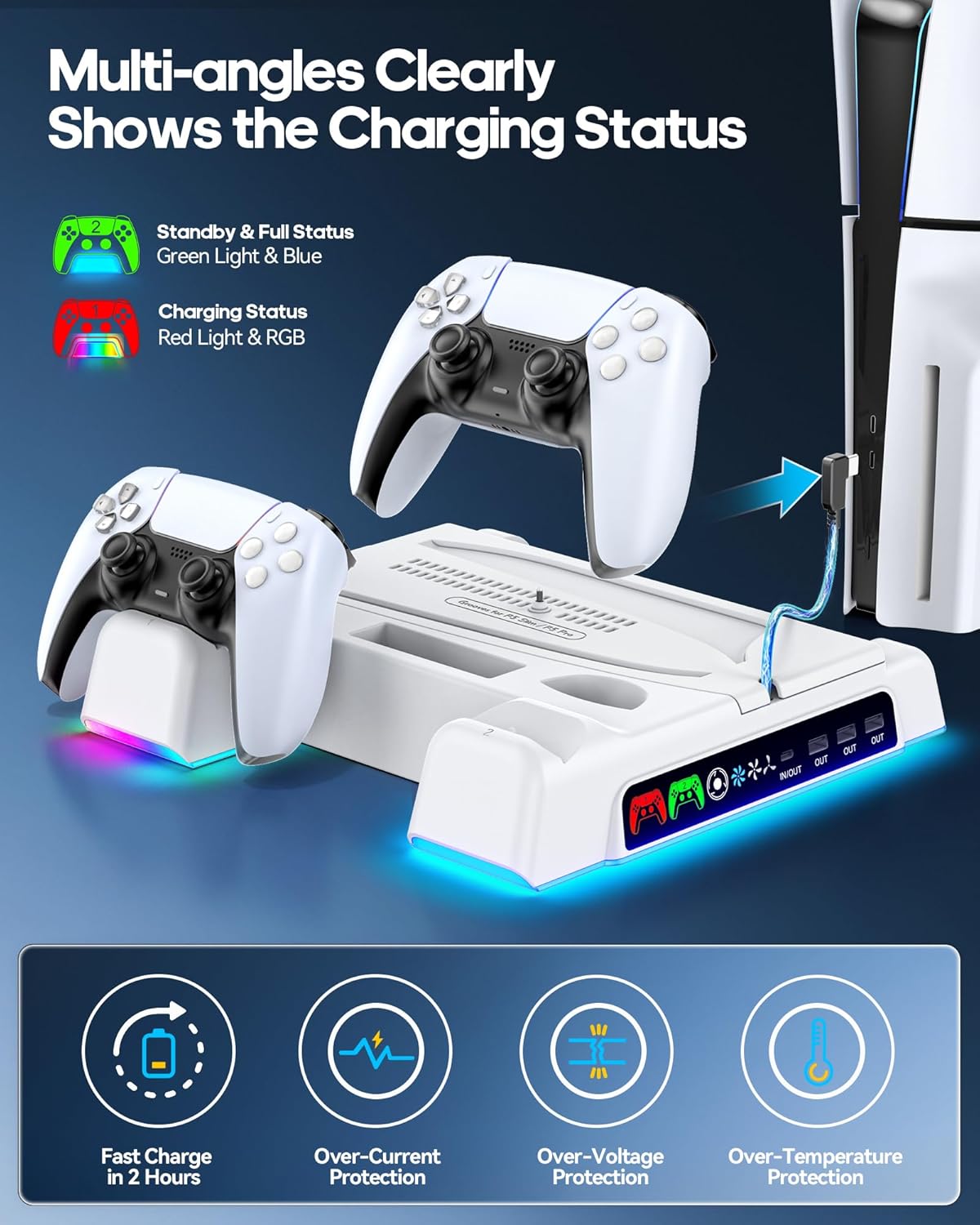 BASE VERTICAL PS5 FAT, SLIM, PRO DIGITAL/ DISCO EASY GAMES
