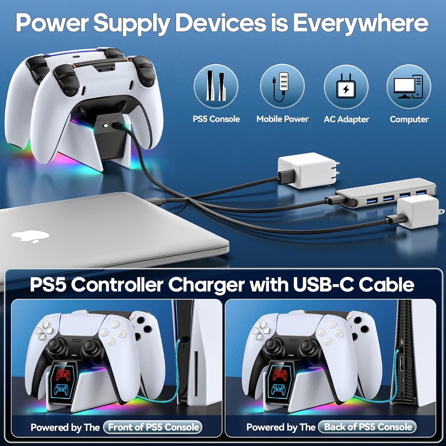CARGADOR DUALSENSE PS5 EASY GAMES