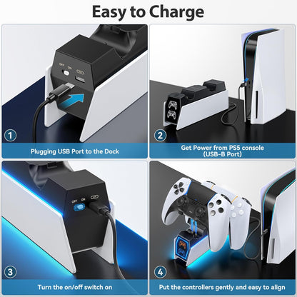 CARGADOR DUALSENSE PS5 EASY GAMES