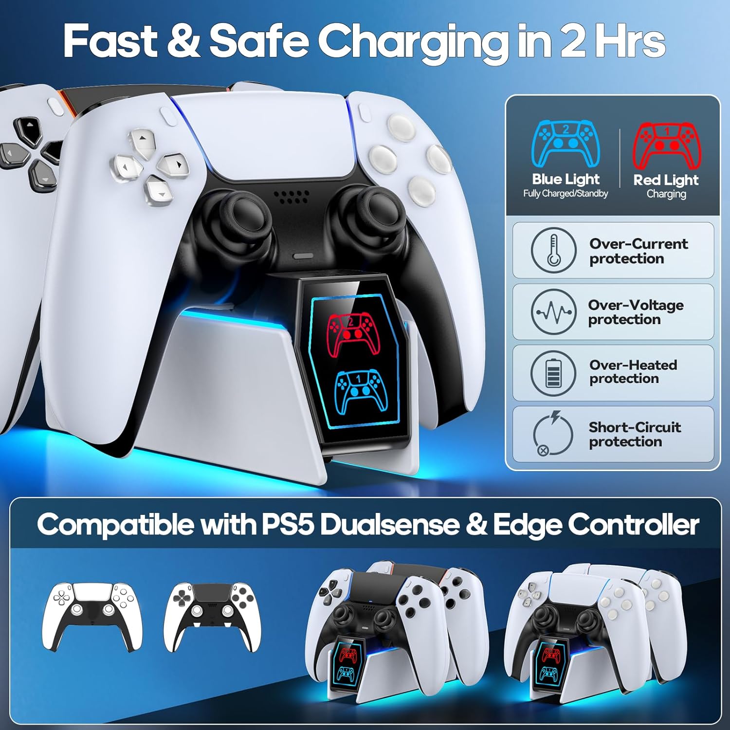 CARGADOR DUALSENSE PS5 EASY GAMES