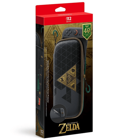 Carrying case 40th Anniversary The Legend of Zelda Nintendo Switch 2 And Screen Protector - EASY GAMES