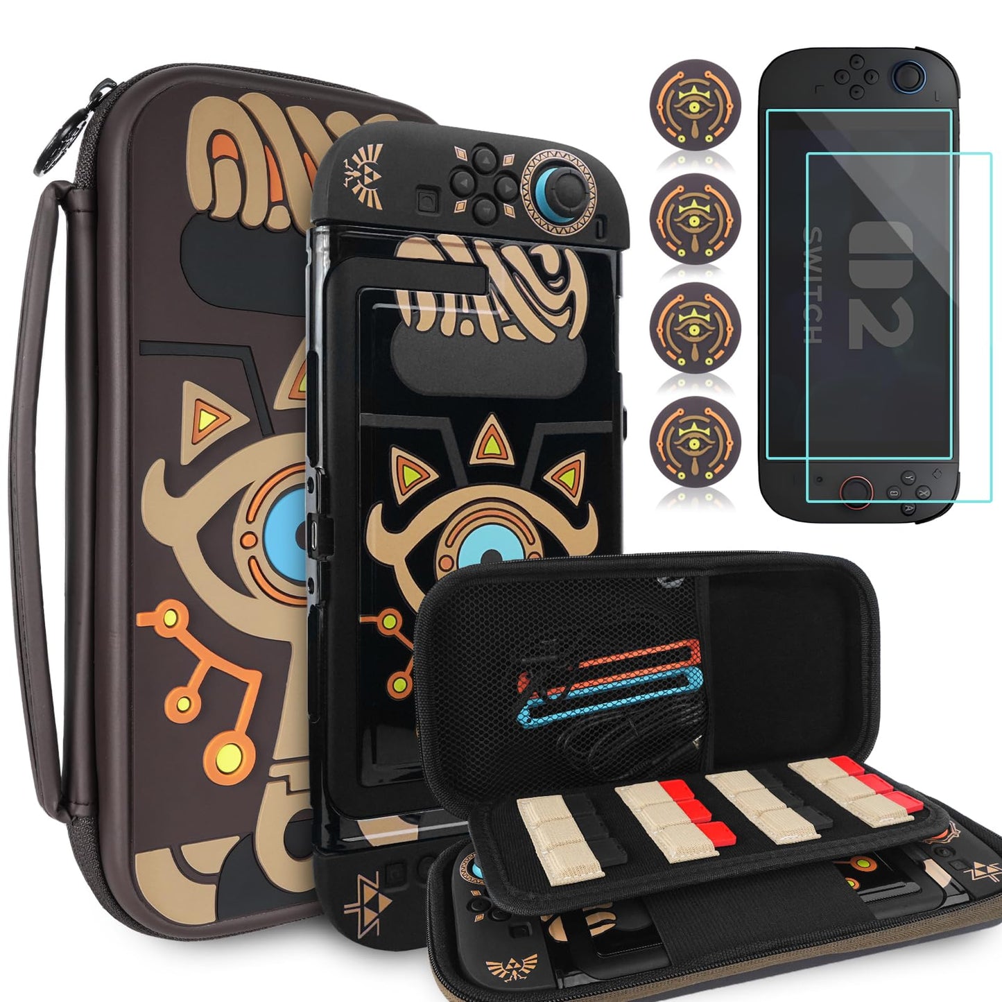 Carrying Case Accessories Bundle for Switch 2 TIKOdirect