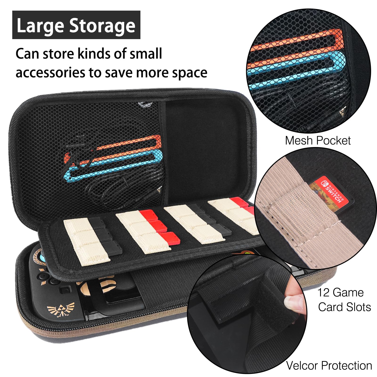 Carrying Case Accessories Bundle for Switch 2 TIKOdirect