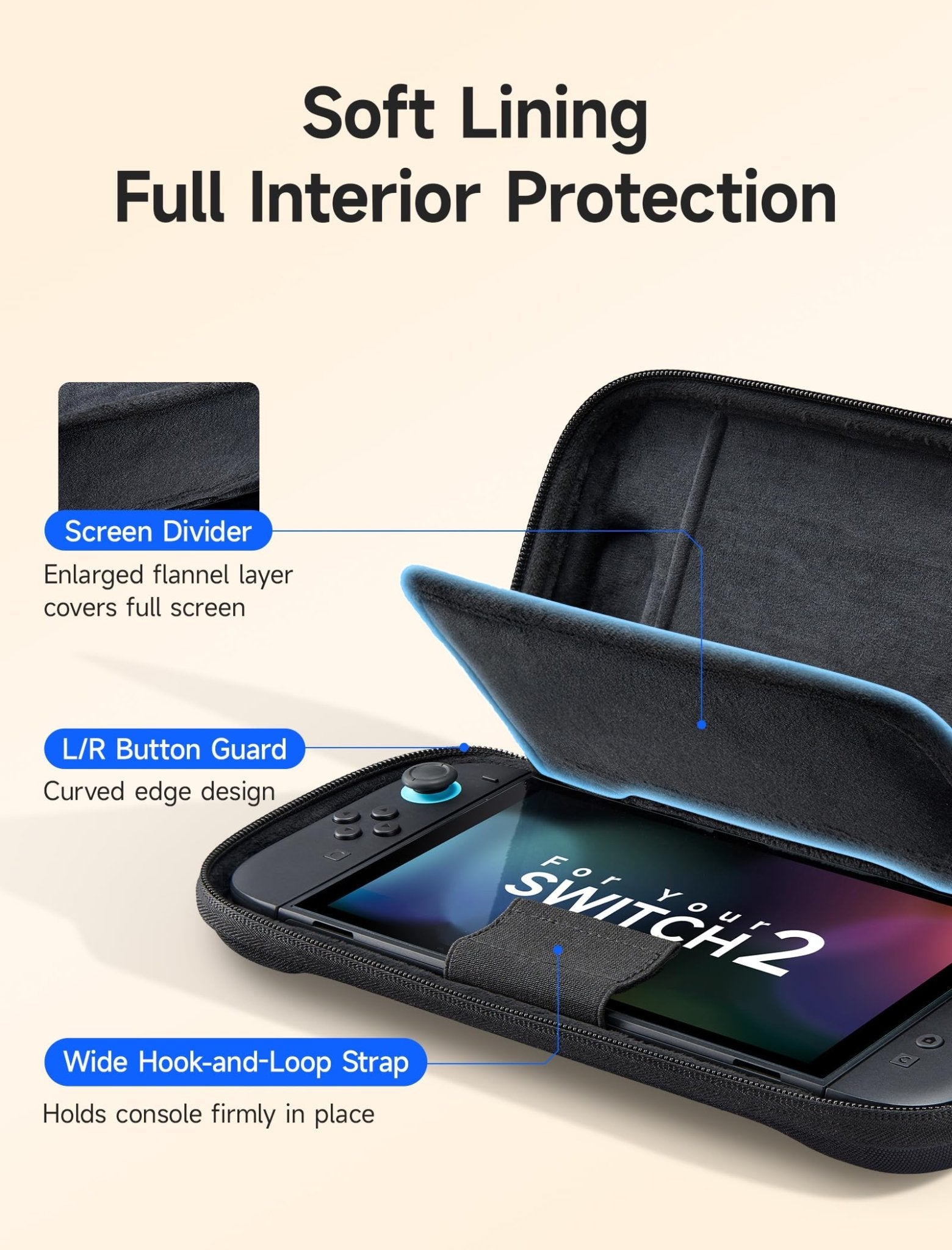 Carrying Case for Nintendo Switch 2 JSAUX